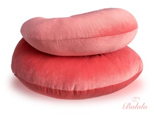 Poducha do spania dla kobiet w ciąży typ C Bololo Velvet Peach