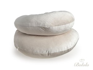 Poszewka na poduszkę dla kobiet w ciąży Typ C Bololo Velvet Flat White