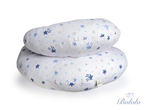 Poducha do spania dla kobiet w ciąży typ C Blue Stars 