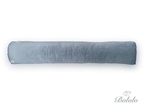 Poducha do spania dla kobiet w ciąży Typ I Bololo Velvet Mint Grey.jpg
