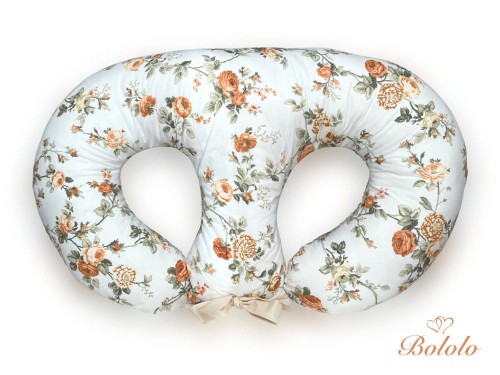 Poducha do karmienia bliźniąt Tea Roses.jpg