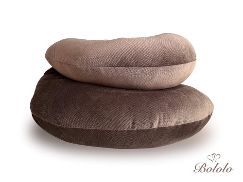 Poducha do spania dla kobiet w ciąży typ C  Bololo  Velvet  Chocolate.jpg