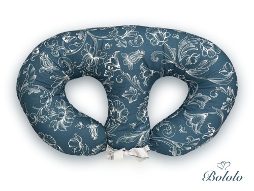 Poducha do karmienia bliźniąt Marine Swirls.jpg