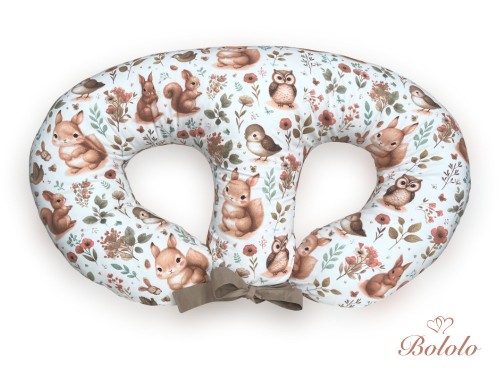 Poducha do karmienia bliźniąt Woodland Animals.jpg