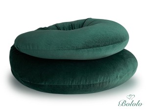 Poszewka na poduszkę dla kobiet w ciąży Typ C Bololo Velvet Green