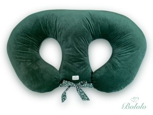 Poducha do karmienia bliźniąt Bololo Velvet Green