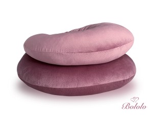 Poducha do spania dla kobiet w ciąży typ C Bololo Velvet Aubergine