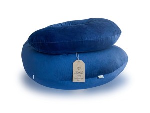 Poducha do spania dla kobiet w ciąży typ C Bololo Velvet Navy Blue 