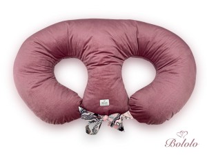 Poducha do karmienia bliźniąt Bololo Velvet Aubergine